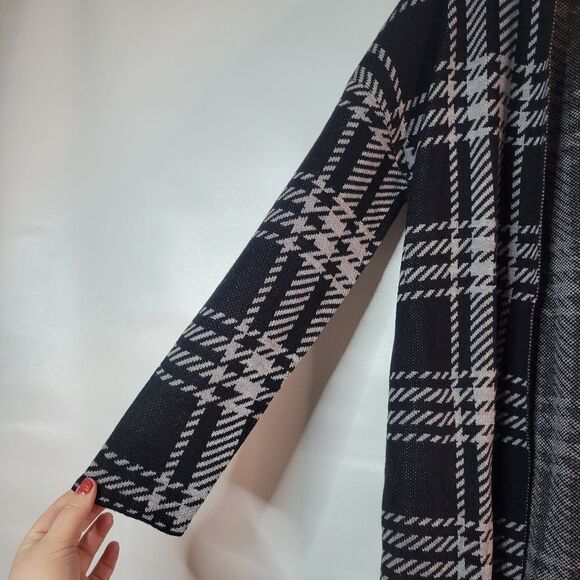 Guilty Plaid Open Front Longline Cardigan - Picture 7 of 16
